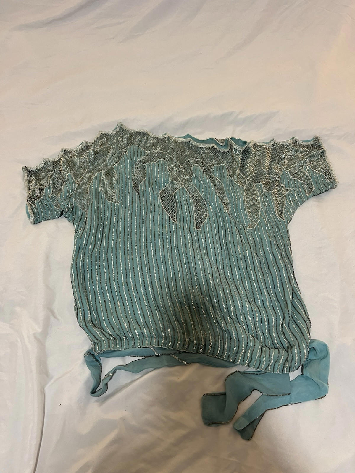 Vintage Gigi’s Closet Evening Bustier Off-the-Shoulder Metal Top Medium 133