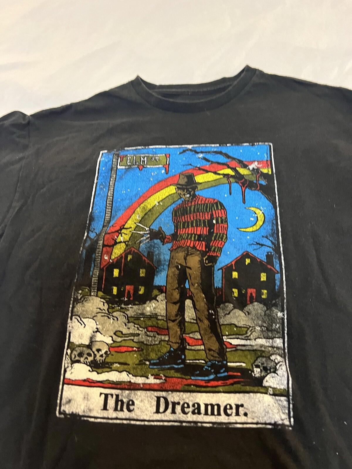 A nightmare on Elm Street t shirt mens Large black freddy krueger 361