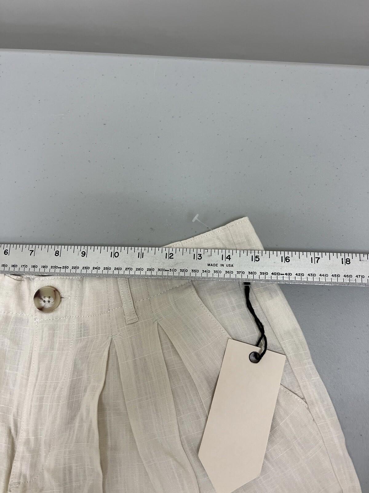 Ban Jara White Shorts Viscose Linen Size Large Nwt 322