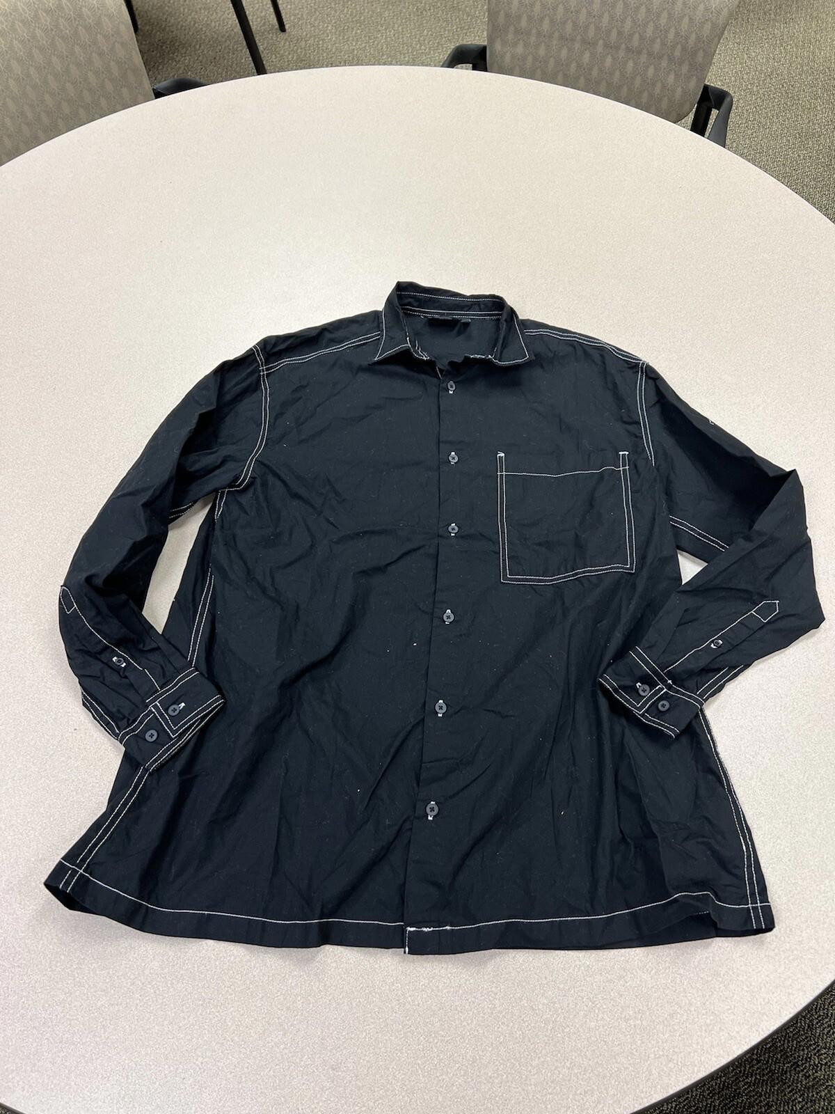 Men’s Asos Long sleeve Black Button Down shirt Tokyo Size Small 250