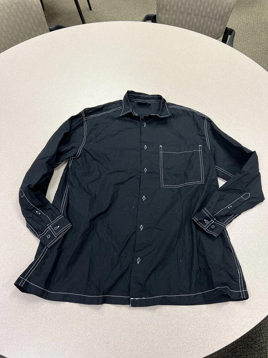 Men’s Asos Long sleeve Black Button Down shirt Tokyo Size Small 250
