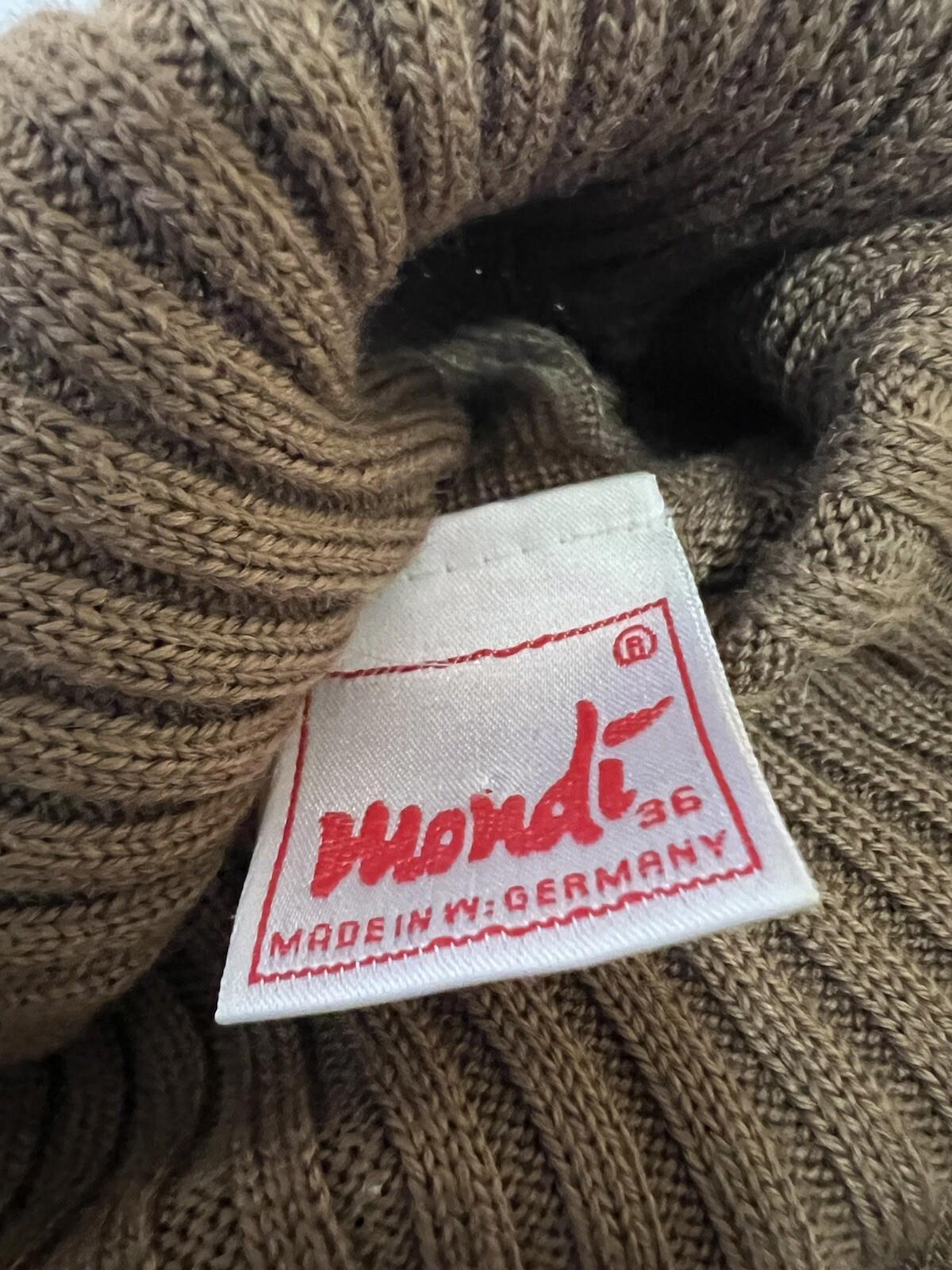 Vintage Mondi Sweater Dress  Brown 1980s Size Medium 353