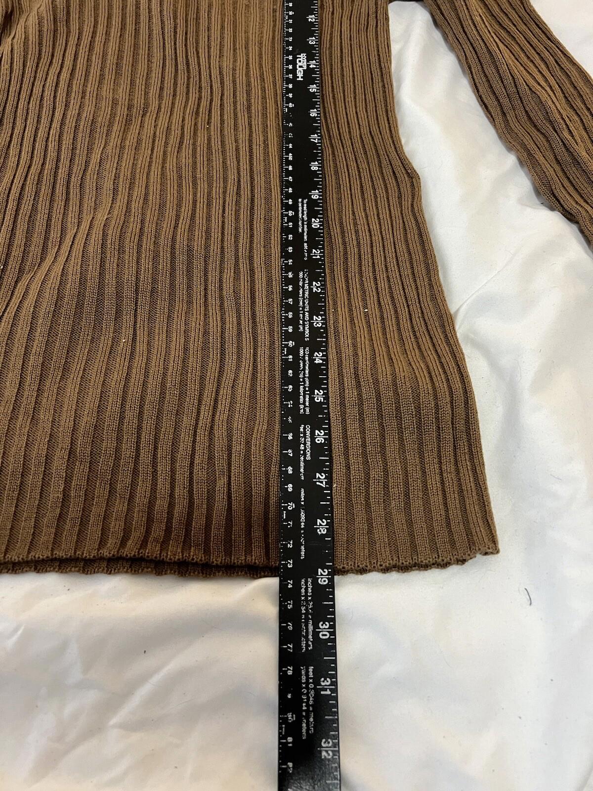 Vintage Mondi Sweater Dress  Brown 1980s Size Medium 353