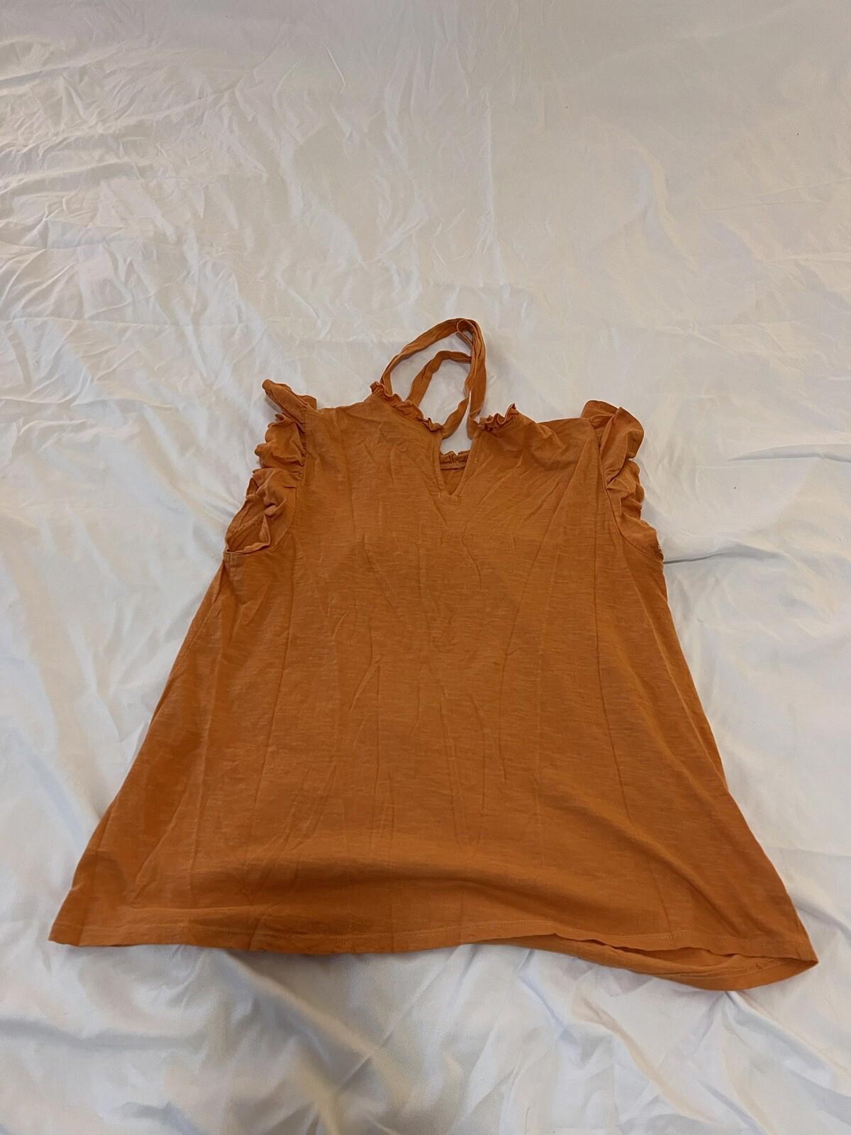 Ann Taylor Size XS Top Orange Womens 315