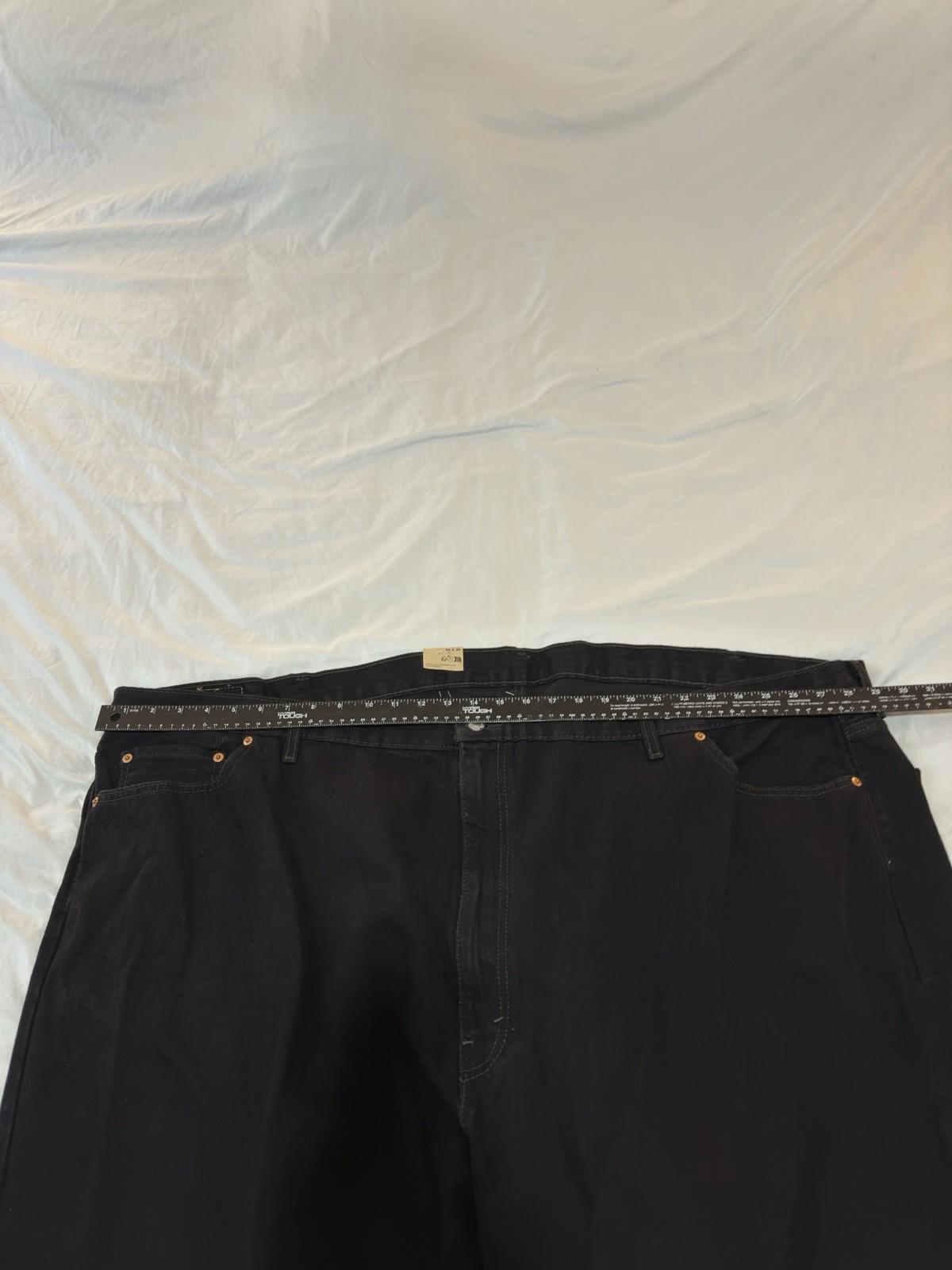 Levi's 560 Jeans Mens 56X30 Black Comfort Fit Straight Red Tab 5 NWT 155
