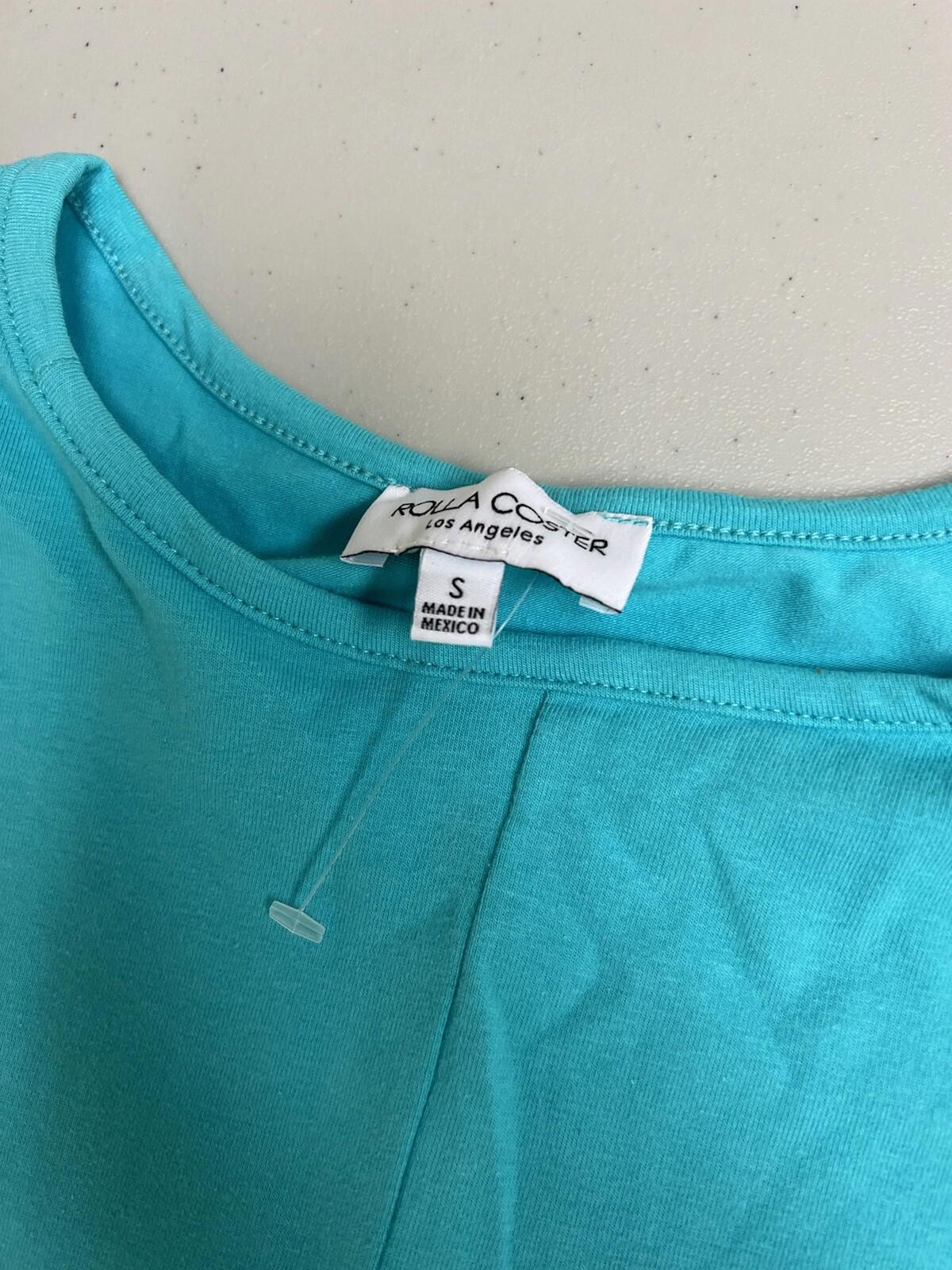 Rolla Coaster Teal Side Cut Out Bodycon Dress Sexy Nwot Small 322