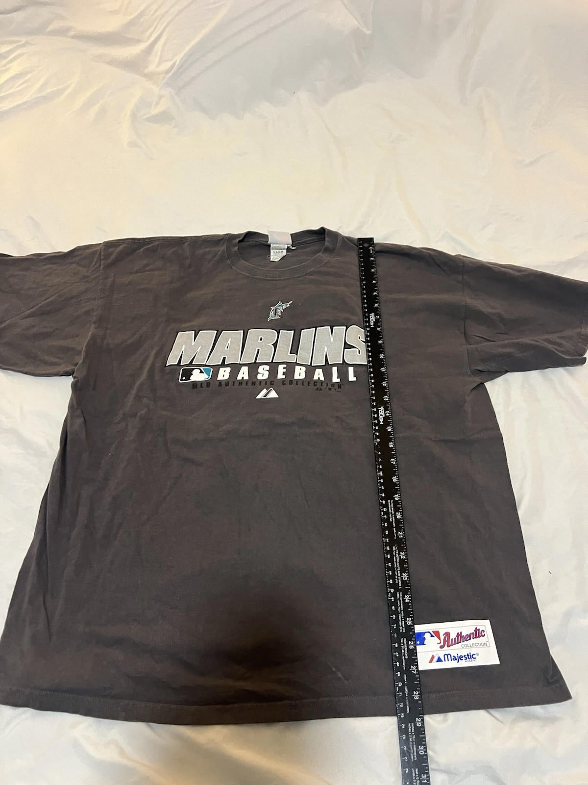 Vintage Florida Marlins T Shirt Mens Xl 90s Grey 122