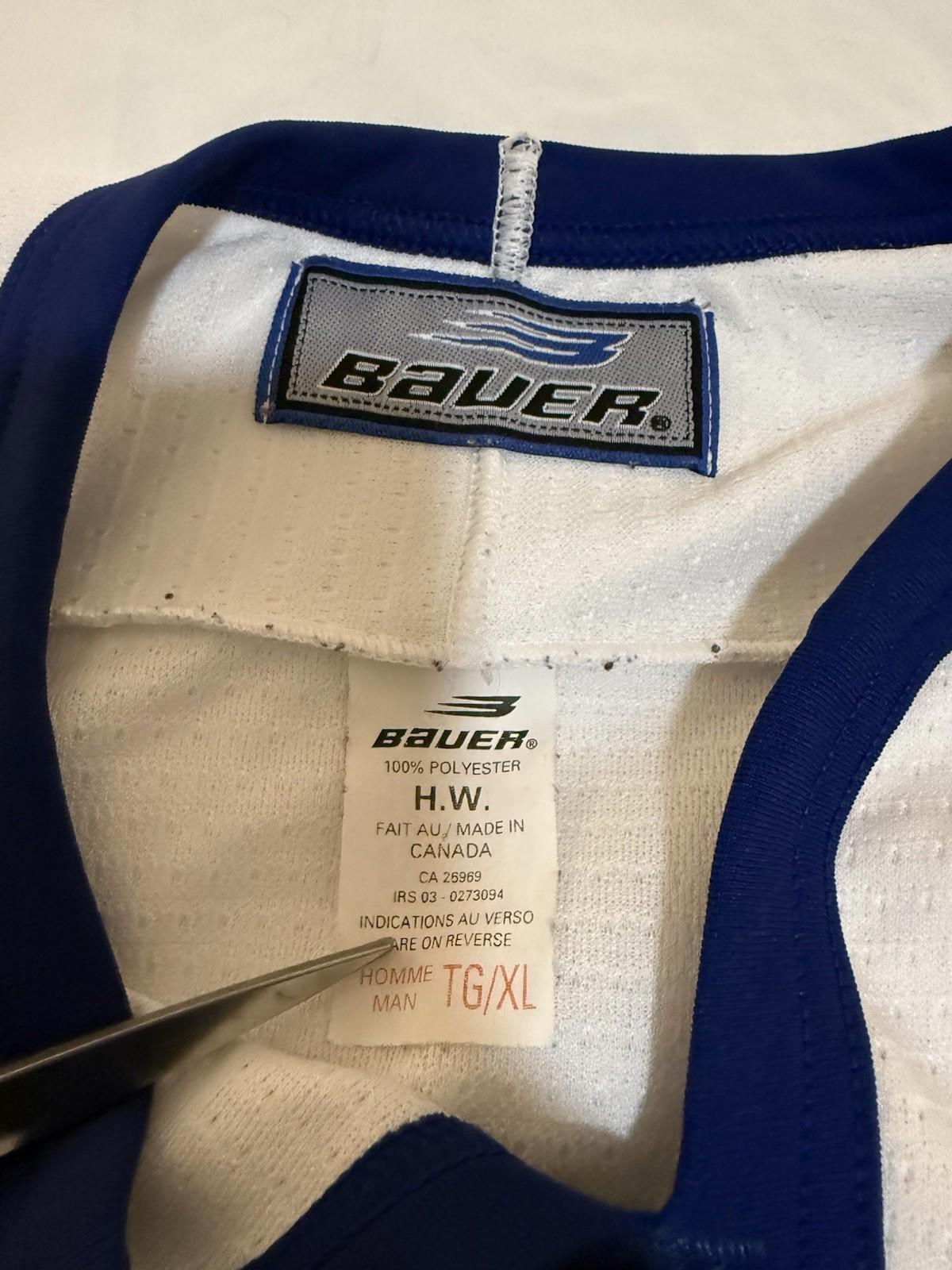 Labatt Blue Promotional Hockey Jersey Warrior White XL Adult Streetwear 130
