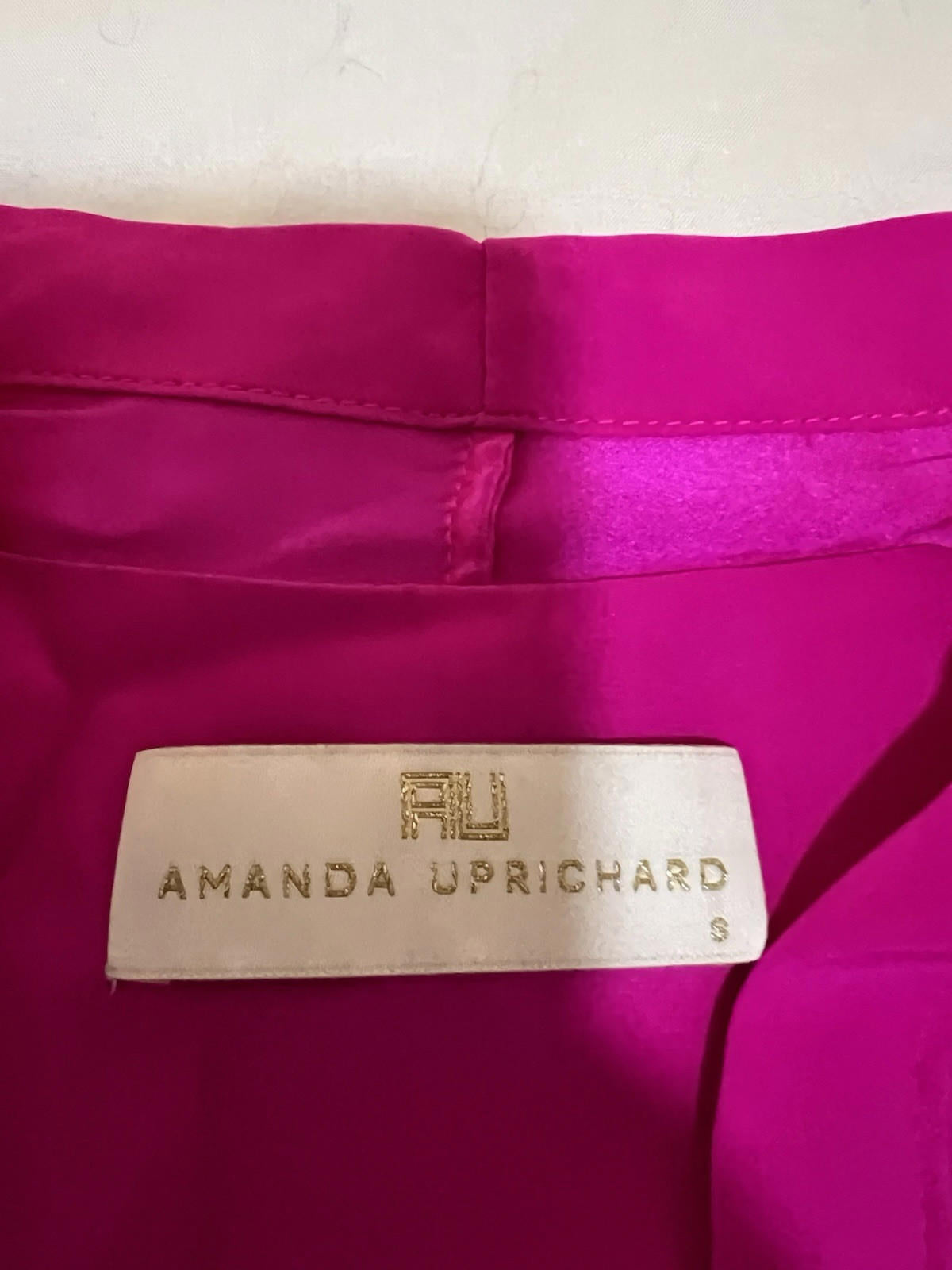Women’s Amanda Uprichard 100% Silk party Cocktail Dress Pink Small 133