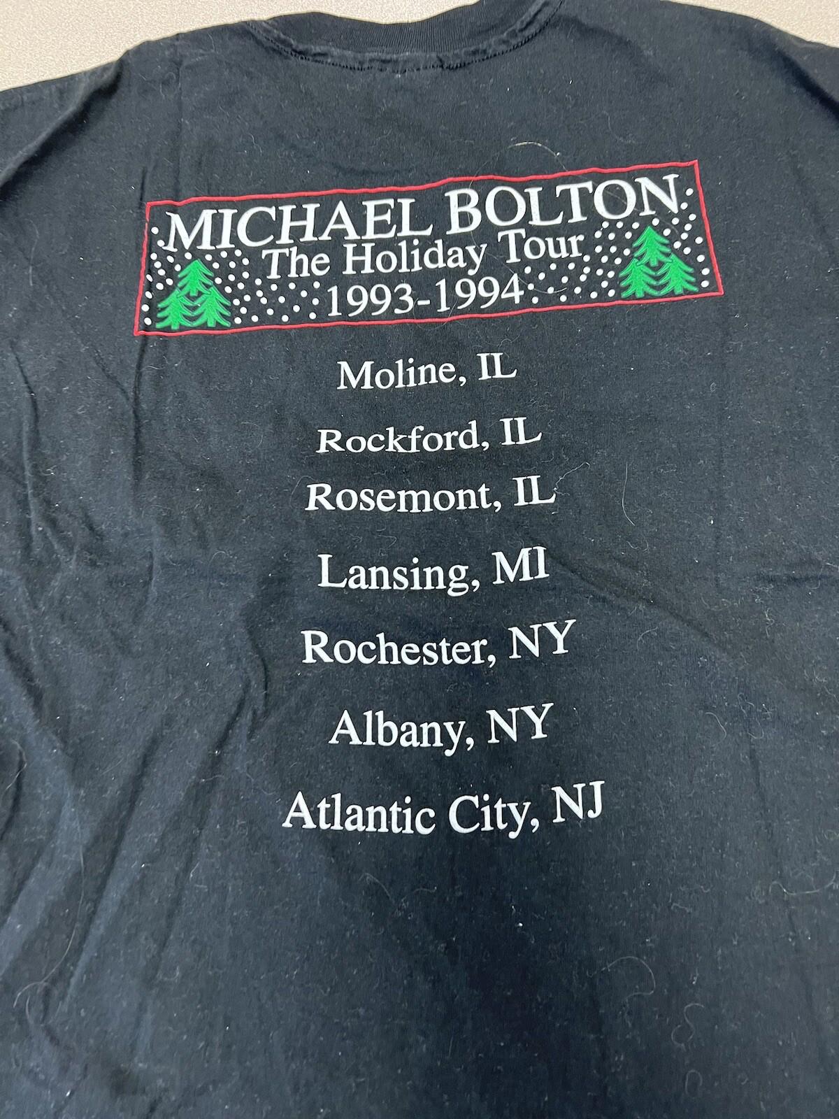 Vintage 90’s  Michael Bolton Music Timeless Concert Tour Tee T Shirt XL 306