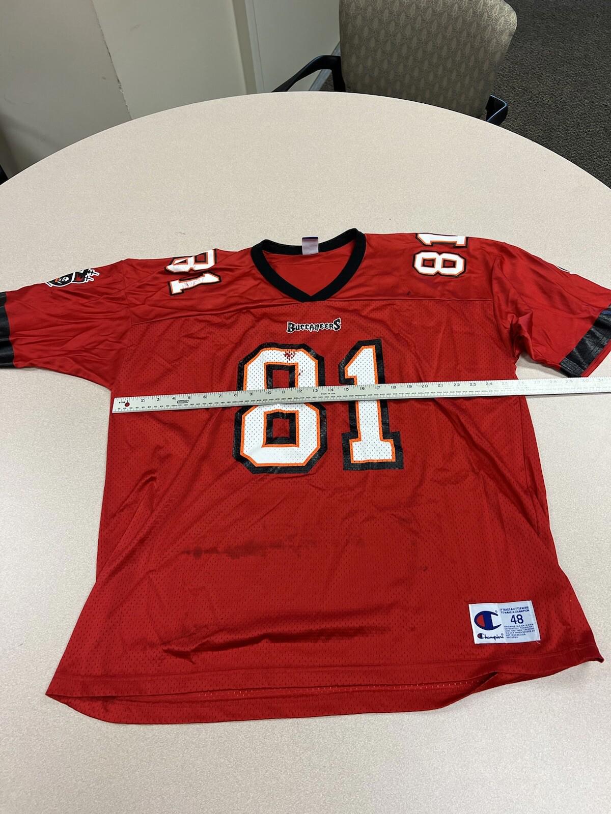 Vintage Tampa Bay Buccaneers Jacquez Green Jersey #81 Champion Size 48  221