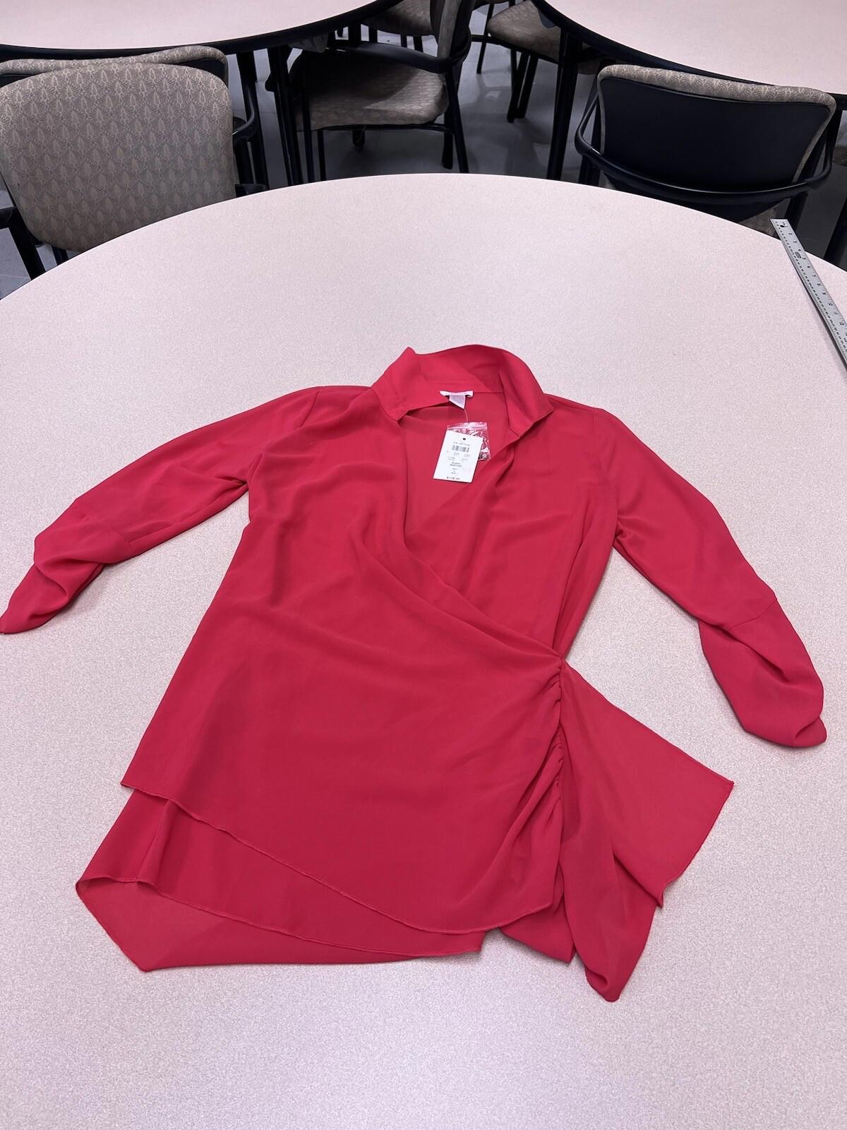 CACHE Size 6 Red Tiered Dress Cocktail Dress Nwt 324