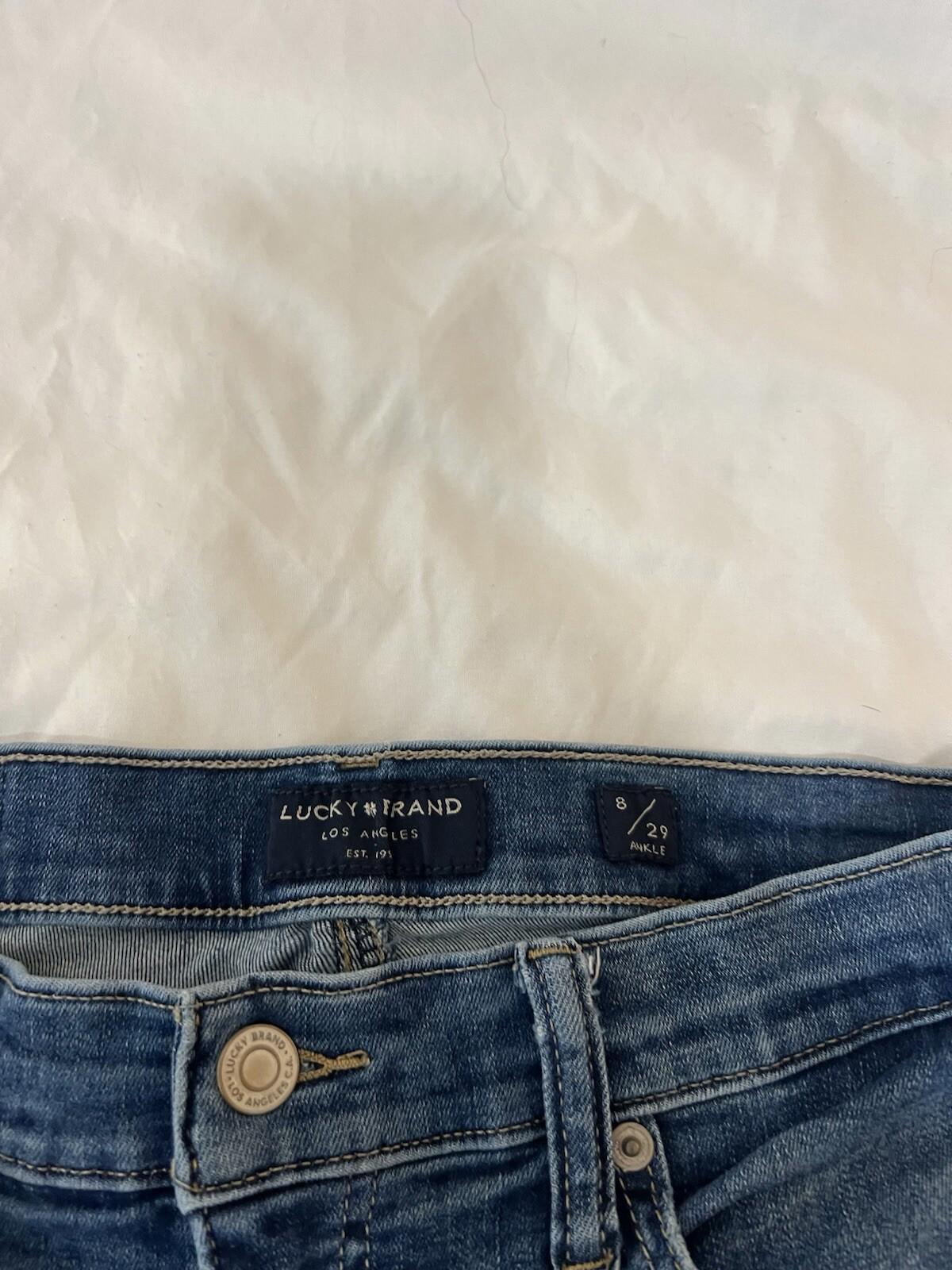 Lucky Brand Jeans Womens 8/29 Sweet Boot Medium Wash Blue Denim Pants 124