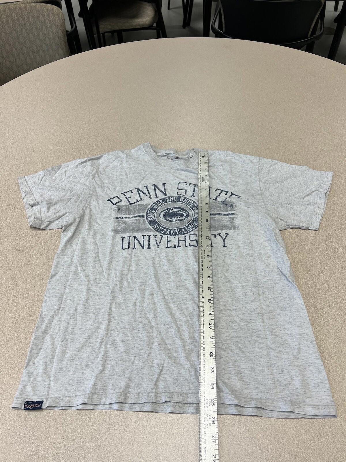 Vintage Y2K  Penn State Grey Shirt Size Large PSU 323