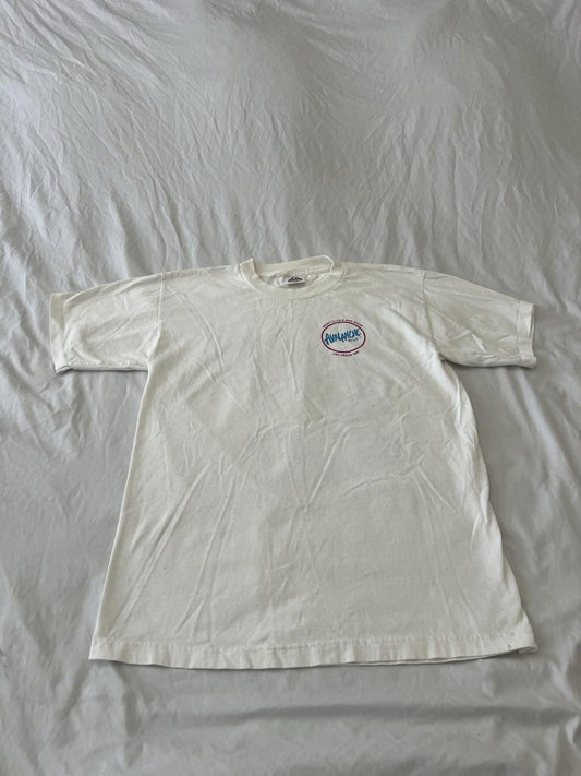 Vintage 90s After Shock Avalanche Blue Liquor T Shirt Mens Large Schnapps 142