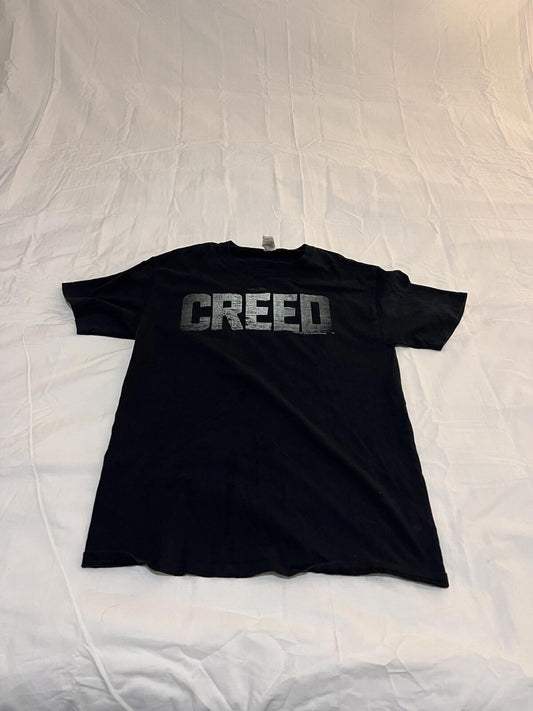 Vintage Creed Shirt Men's Small  Black Rock Band Short Sleeve 339