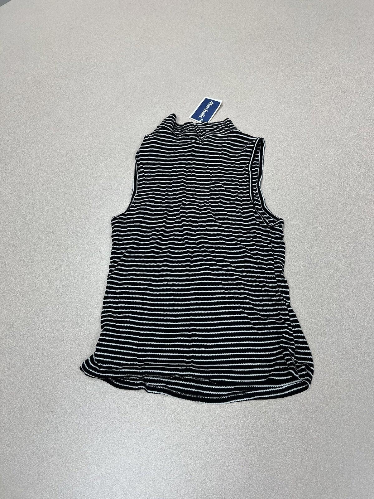 Acemi Women's Gray White Stripe Top Size Small Nwt 292
