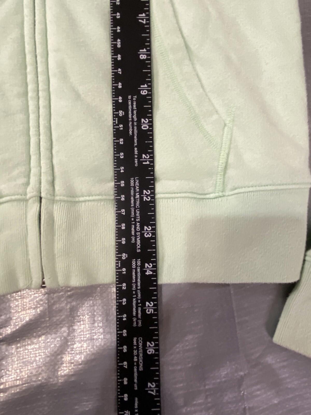 VICTORIA SECRET Full ZIP Green HOODIE SIZE SMALL Bc