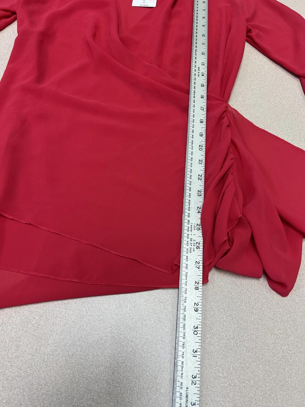 CACHE Size 6 Red Tiered Dress Cocktail Dress Nwt 324