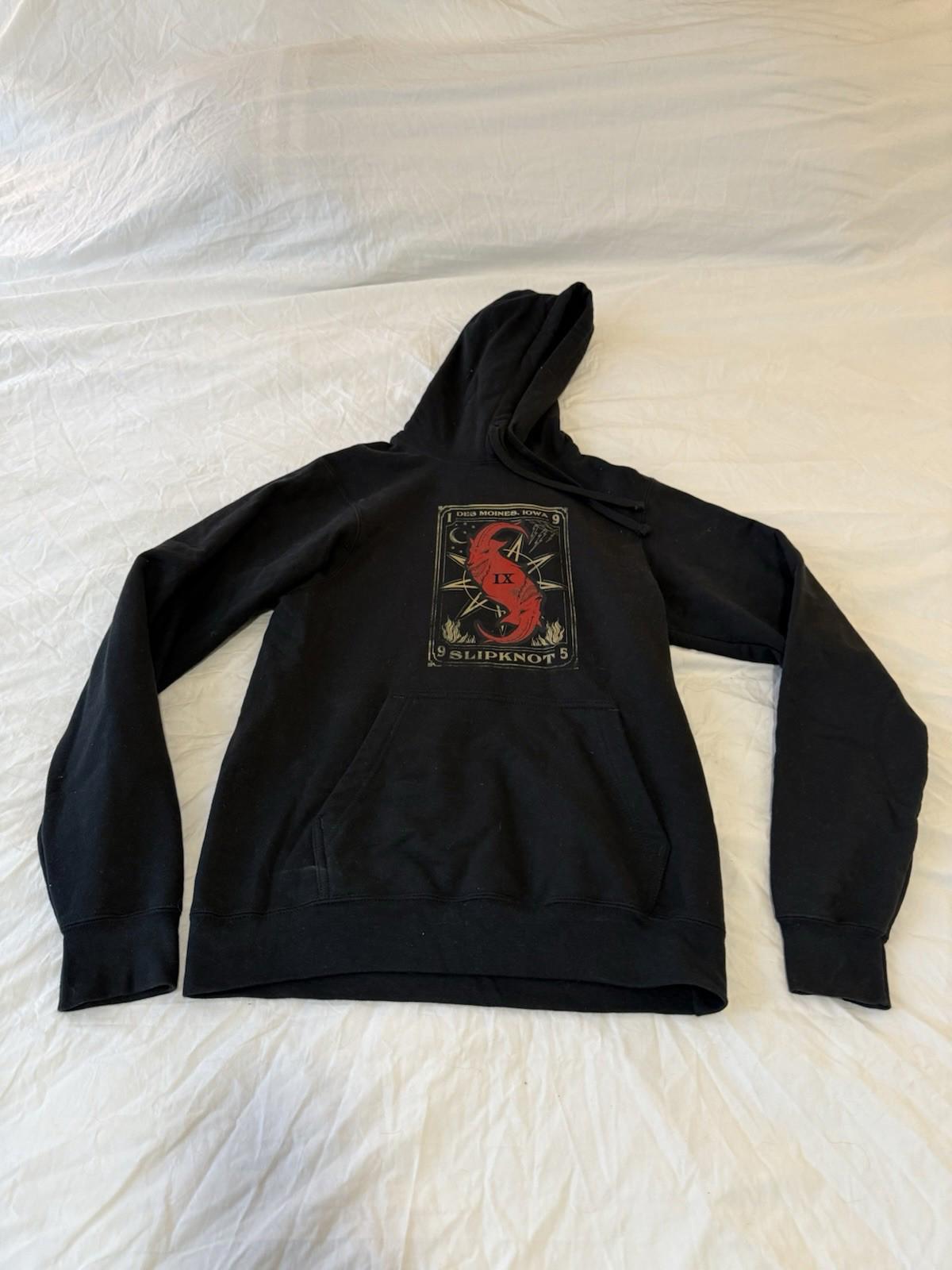 Vintage Slipknot band hoodie y2k size Large Black 153