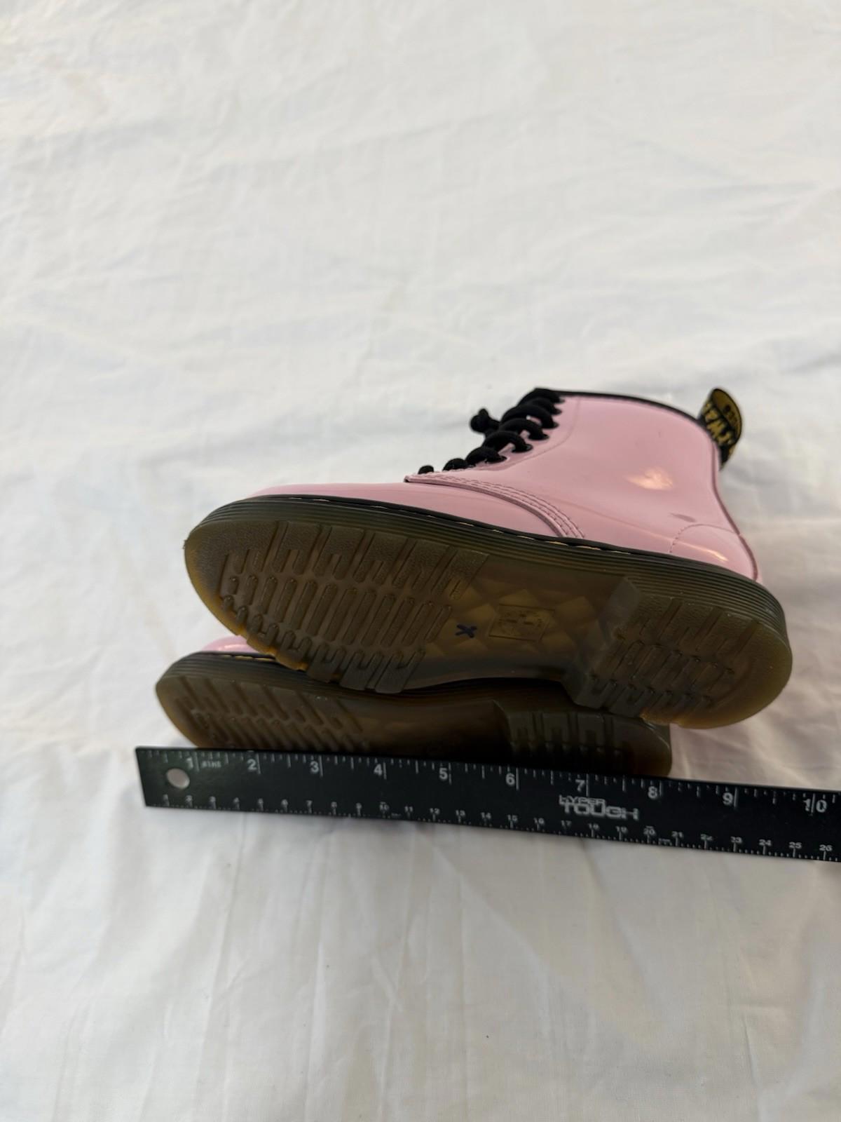 Dr Doc Martens Youth Kids Girls Size 11 Pink Combat Boots 1460J. 130