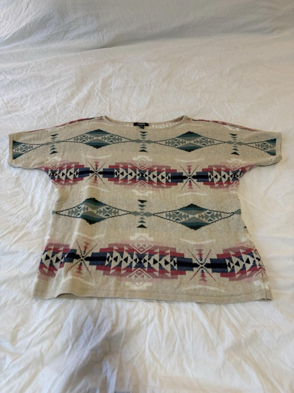 Vintage Ralph Lauren Sweater Women Southwest Aztec Native American Large 153