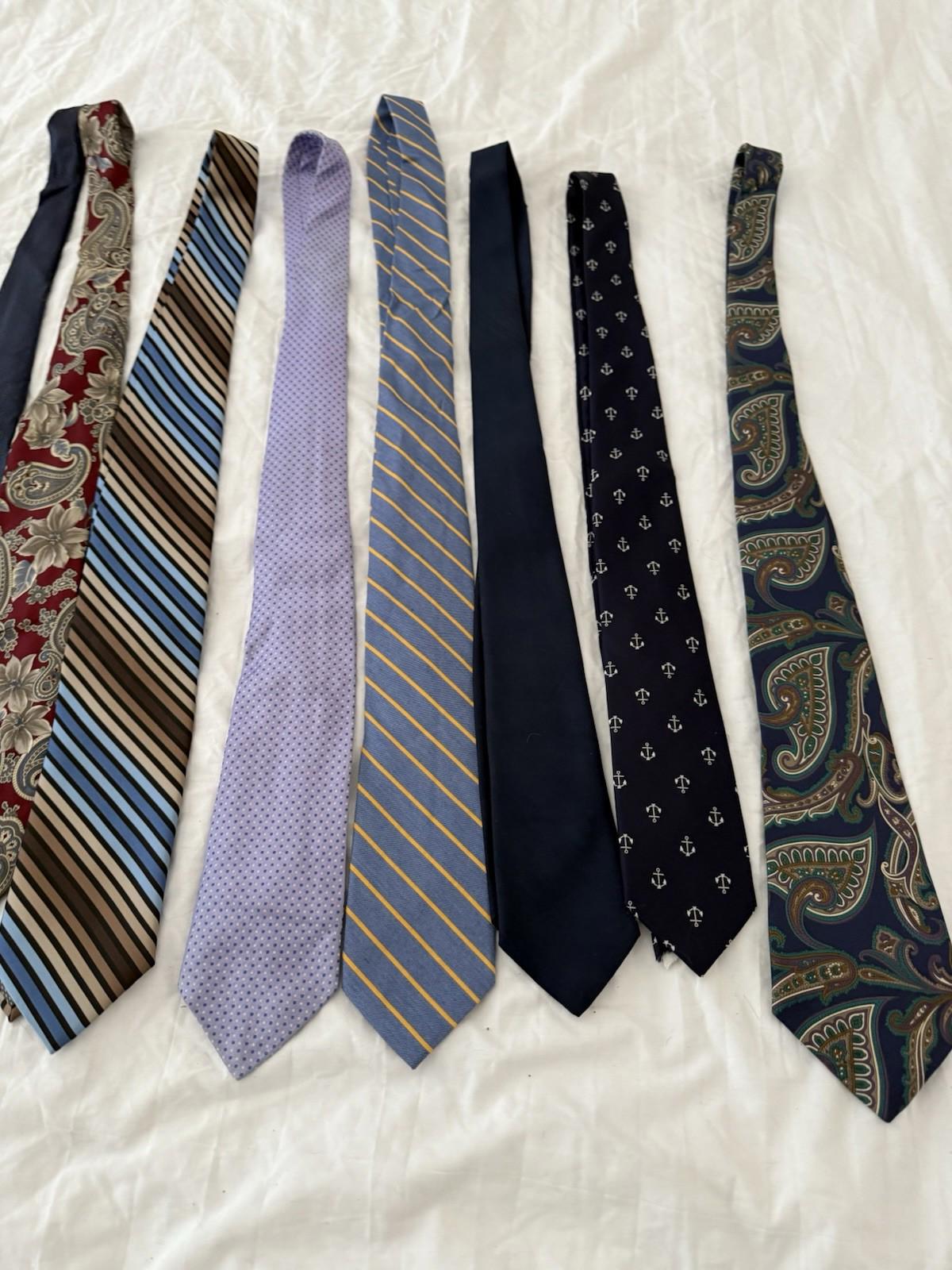 14 Neckties Good Mix Brands Wear Quilting Craft Lot Tie Lots 147