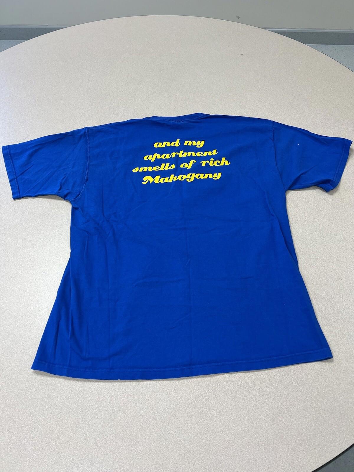 Anchorman Graphic T Shirt Blue Size XL Will Ferrell Ron Burgundy 254