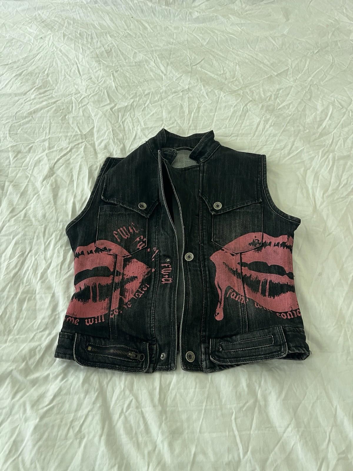Fame Will Come Later Vest Women M Black NWT $248 Punk Rocker Goth Xs 146