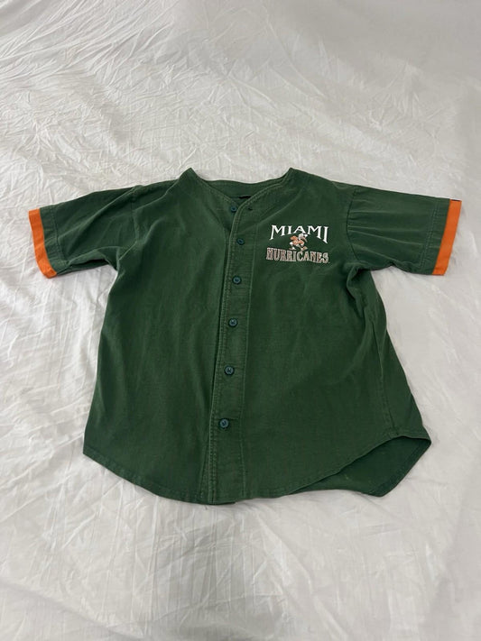 Vintage 90’s Salem Sports Miami Hurricanes Baseball Jersey Size Large 143