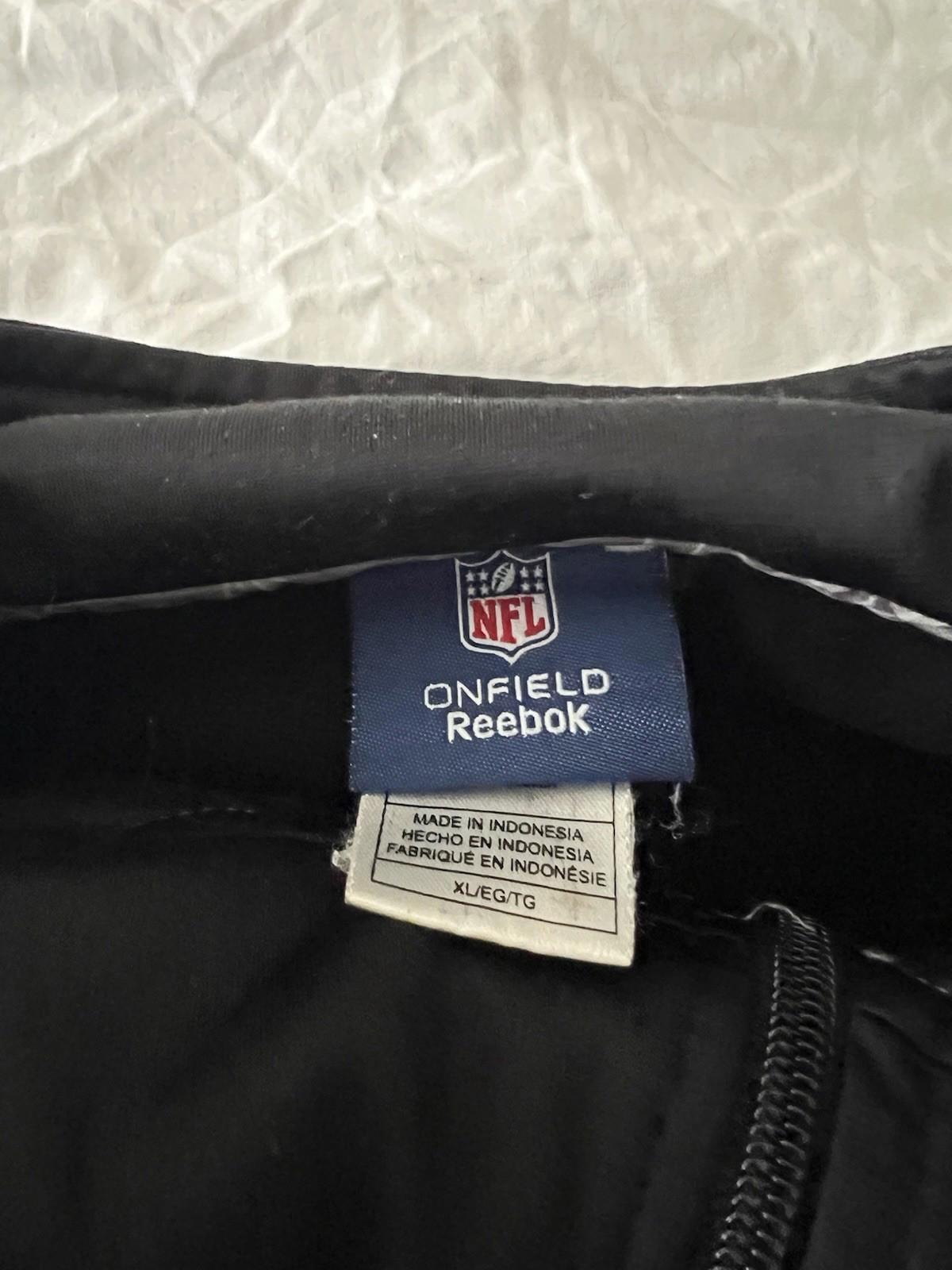 Vintage Buffalo Bills on field NFL Jacket REEBOK Size XL Black 146