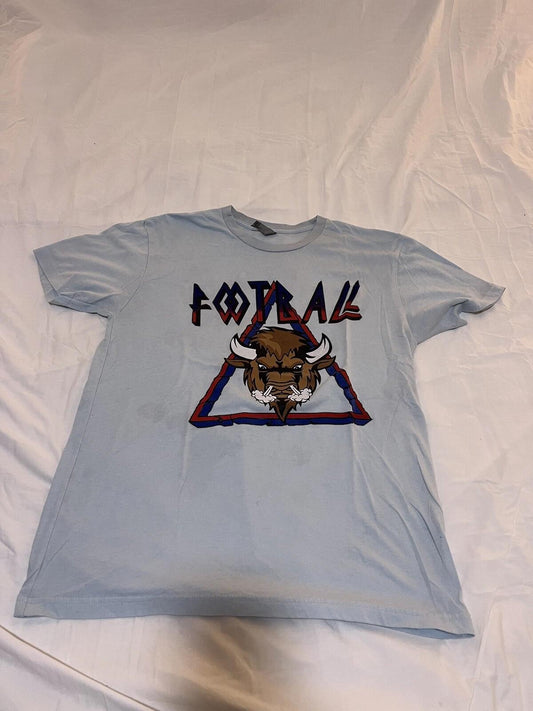 Buffalo Bills Tailgate Double Sided T Shirt Buffalo NY Blue Size Large 340