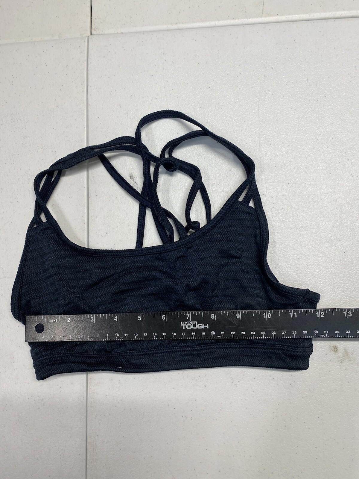 Athleta Navy Strappy Sports Bra Size Small 2e