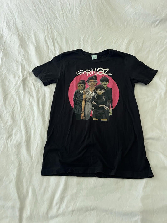 Vintage Gorillaz T-Shirt Mens S Black Graphic Band Tour Concert Merch Y2K 142