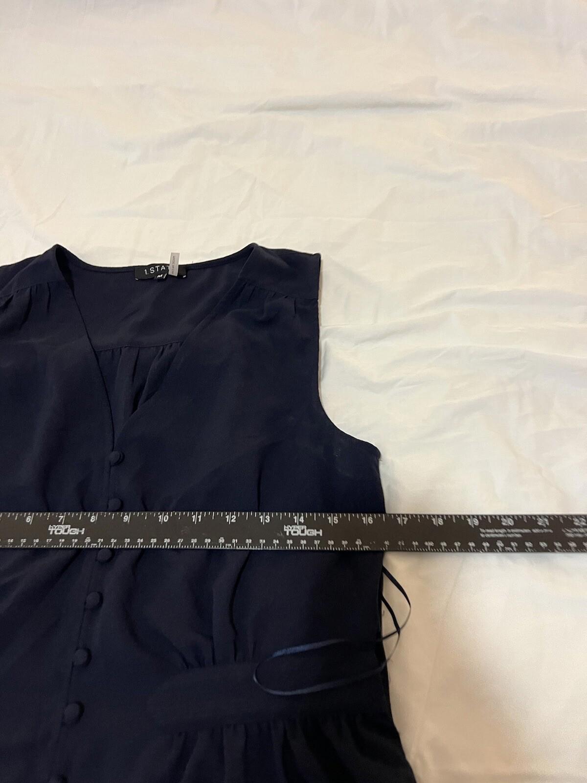 1. State Blue Sleeveless Dress Women's Size Medium 345